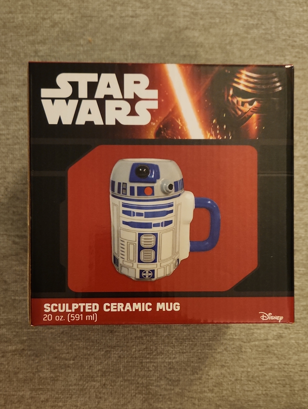 NIB Star Wars R2-D2 Sculpted Ceramic Mug